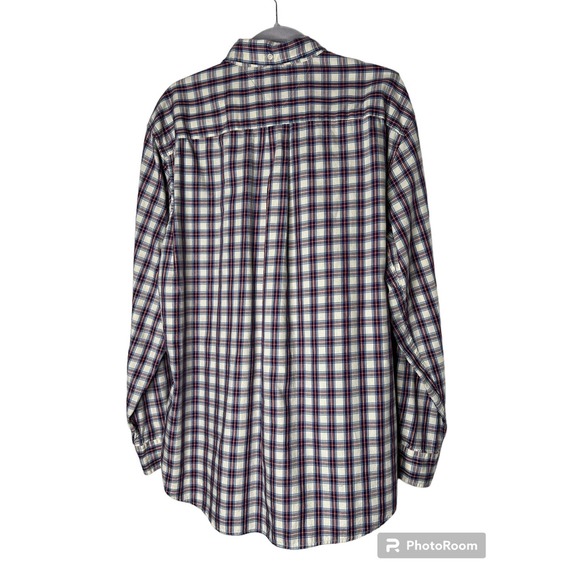 Tommy Hilfiger Men's XL Shirt Button Down Classic Fit Plaid in Red and Blue - Picture 3 of 6